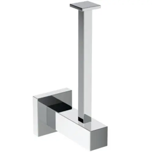 Reserverollenhalter aus verchromtem Metall mit klaren, geometrischen Linien, hergestellt von Ideal Standard, zur Wandmontage geeignet.